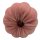 Herbst Mini Deko K&uuml;rbis aus Samt altrosa zum stecken ca. 8 cm