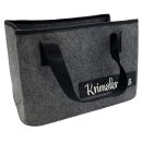 Filztasche dunkelgrau " Krimskrams "