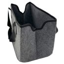 Filztasche dunkelgrau " Krimskrams "