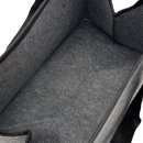 Filztasche dunkelgrau " Krimskrams "