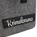 Filztasche dunkelgrau " Krimskrams "