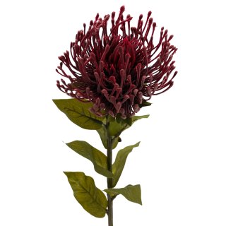 Kunstblume Nadelkissen-Chrysantheme bordeaux ca. 73 cm