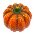 Herbst Deko Kürbis aus Ton orange