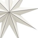 Weihnachtlicher Papier-Stern 9-Zacken Ø 60 cm weiß matt