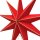 Weihnachtlicher Papier-Stern 9-Zacken &Oslash;60cm rot matt