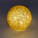 LED Glaskugel gold bruchoptik  ca. 12 cm
