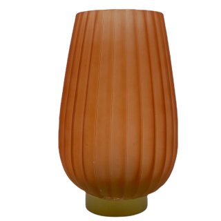 Glas Kerzen Vase camel ca. 22 cm
