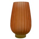 Glas Kerzen Vase camel ca. 22 cm