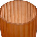 Glas Kerzen Vase camel ca. 22 cm