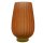 Glas Kerzen Vase camel ca. 22 cm