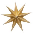 Weihnachtlicher Papier-Stern 9-Zacken Ø 60 cm gold