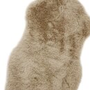 Mini Deko Fell Teppich beige ca. 30 x 60 cm