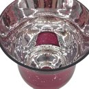 Glaspokal / Windlicht / Kelch pink gesprenkelt ca. 30 cm