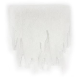Eiszapfen-Girlande aus Schneewatte 2er Set