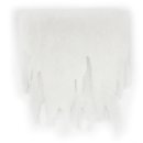 Eiszapfen-Girlande aus Schneewatte 2er Set