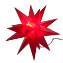 LED Weihnachtsstern rot mit Timer &Oslash; ca. 10 cm