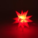 LED Weihnachtsstern rot mit Timer Ø ca. 10 cm