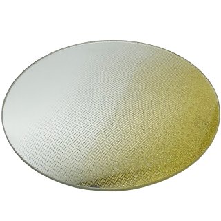Spiegelplatten mit goldenem Glitzer 20, 25 und 35 cm