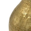 Goldene Metallvase gehämmert ca. 22 cm