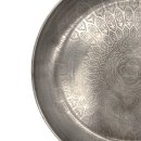 Metall-Teller silber gemustert Ø 33 cm