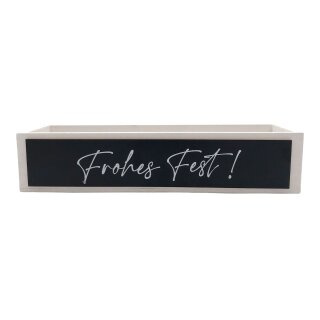 Holzkiste / Geschenkbox "Frohes Fest"