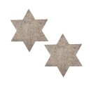 Filzsterne im 2er Set beige ca.36 cm