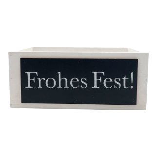 Holzkiste / Geschenkbox "Frohes Fest"