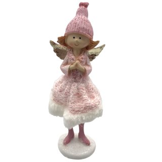 Engel Deko-Figur mit Rock rosa ca. 20 cm
