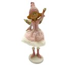 Engel Deko-Figur mit Stern rosa ca. 20 cm