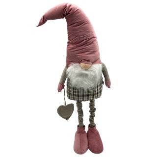 XXL Wichtel-Mann ausziehbare Beine rosa