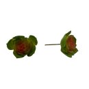 Deko-Sukkulente grün/rot ca. 9,5 cm