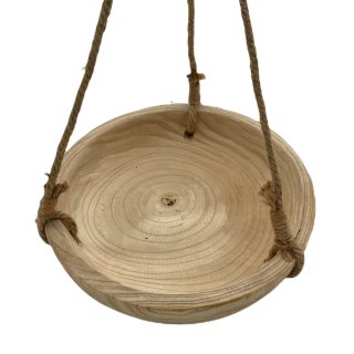 Echt-Holzschale mit Kordel zum hängen Ø ca. 30 cm