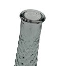 Glas Vase strukturiert grau blau/klar ca. 32 cm