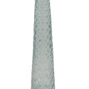 Glas Vase strukturiert blau grau/klar ca. 32 cm