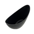 Moderne Schiffchen-Schale schwarz ca. 20 cm