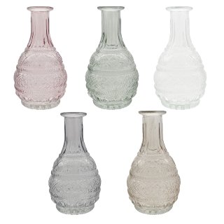 Glas Vasen in 5 verschiedenen Farben ca. 18 cm