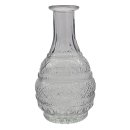Glas Vase grau/flieder ca. 18 cm flieder