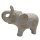 Keramik Elefant wei&szlig;/gold ca. 26 cm