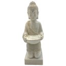 Buddha mit Tablett weiss ca. 37 cm