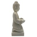 Buddha mit Tablett weiss ca. 37 cm