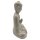 Buddha sitzend perlmut glasiert ca. 25 cm