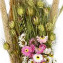 Trockenblumen-Bund Nigella,Feldblumen und Pampas L&auml;nge ca. 60 cm