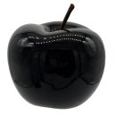 Deko Apfel schwarz glasiert ca. 12 cm