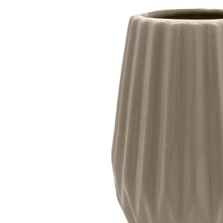 Home ESPRIT Vase Set – 2 Stück, Keramik, Weiß/beige, Je 16 X 16 X 40 Cm