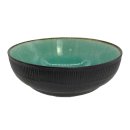 Keramik Bowl/M&uuml;slischale schwarz/t&uuml;rkis...