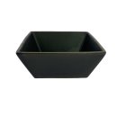 Kleine Keramik Bowl/M&uuml;slischale schwarz eckig...