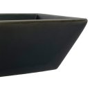 Kleine Keramik Bowl/M&uuml;slischale schwarz eckig &Oslash; ca. 14,5 cm