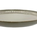 Keramik Kuchenteller grau &Oslash; ca. 22 cm