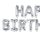 Folien Ballon Schriftzug &quot; Happy Birthday &quot; silber ca. 340 cm