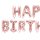 Folien Ballon Schriftzug &quot; Happy Birthday &quot; rosegold ca. 340 cm